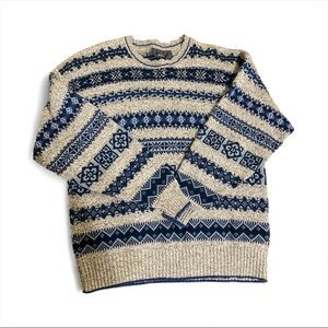 Vintage Liz wear Christmas Women's Sweater 100% Cotton